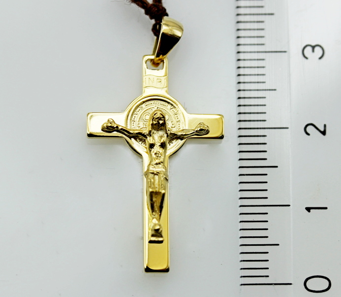 Croce San Benedetto oro 375‰